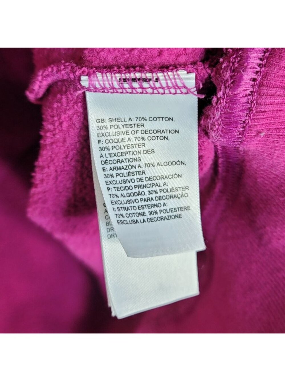 The North Face Women Logo Hoodie Pink XS Sweatshirt Pullover Long Sleeve READ - Picture 8 of 9